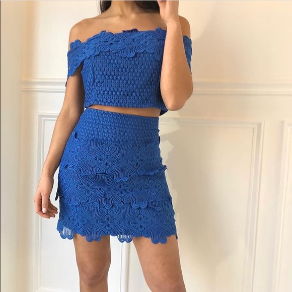 Just Me Dresses & Skirts - Brand new two piece lace dress